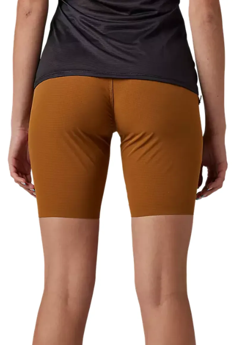 Fox Racing Women's Flexair Ascent Shorts with Liner in Nutmeg Brown-2